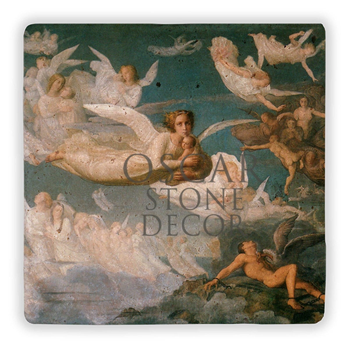 OSCAR STONE DECOR ANGELS IN FLY DOĞALTAŞ DUVAR DEKORU / DD228 (WALL DECOR)