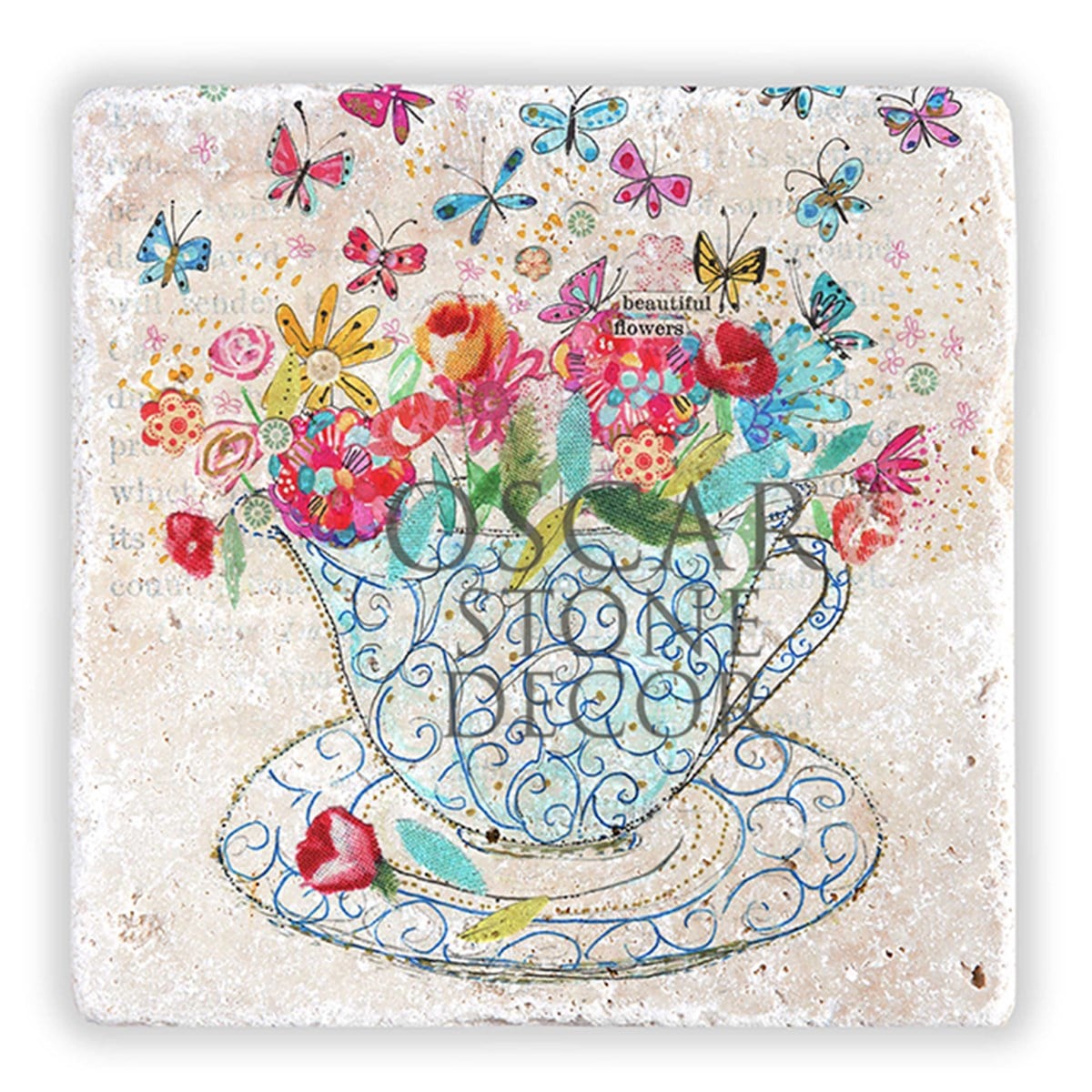 OSCAR STONE DECOR BEATIFUL COFFEE DOĞALTAŞ DUVAR DEKORU / DD342 (WALL DECOR)