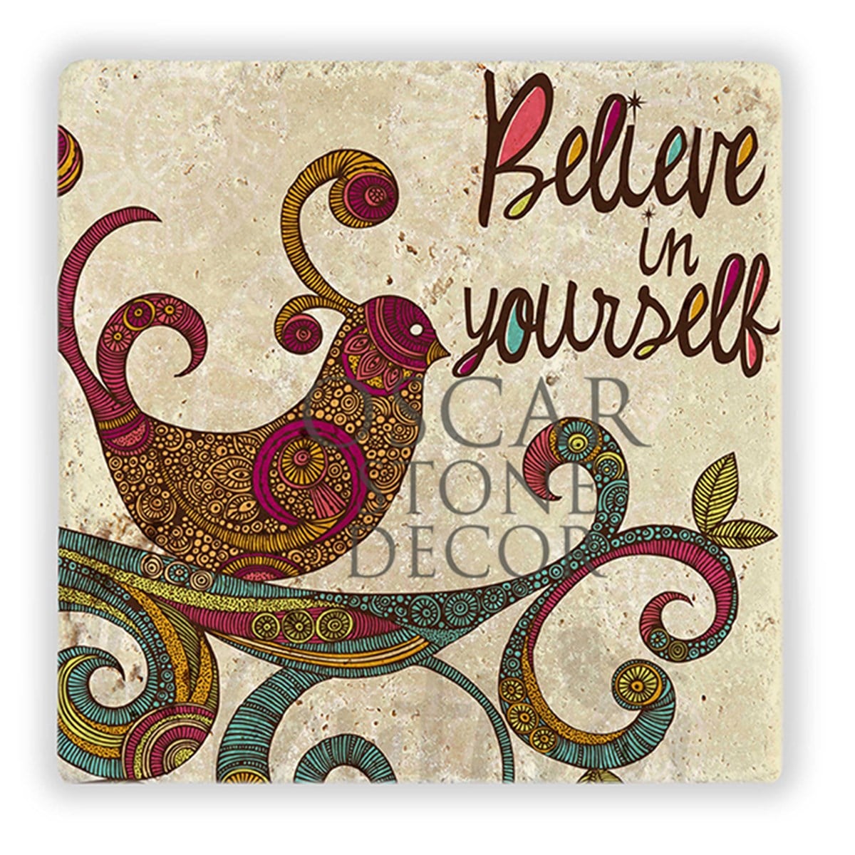 OSCAR STONE DECOR BELIVE IN YOURSELF DOĞALTAŞ DUVAR DEKORU / DD293 (WALL DECOR)