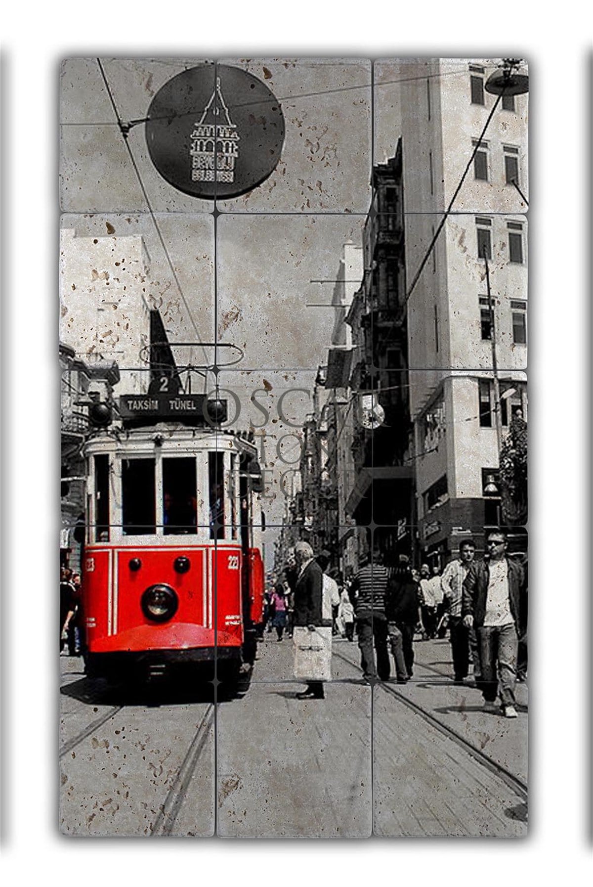 OSCAR STONE DECOR BEYOĞLU DOĞALTAŞ TABLO / TT009 (STONE TABLE)