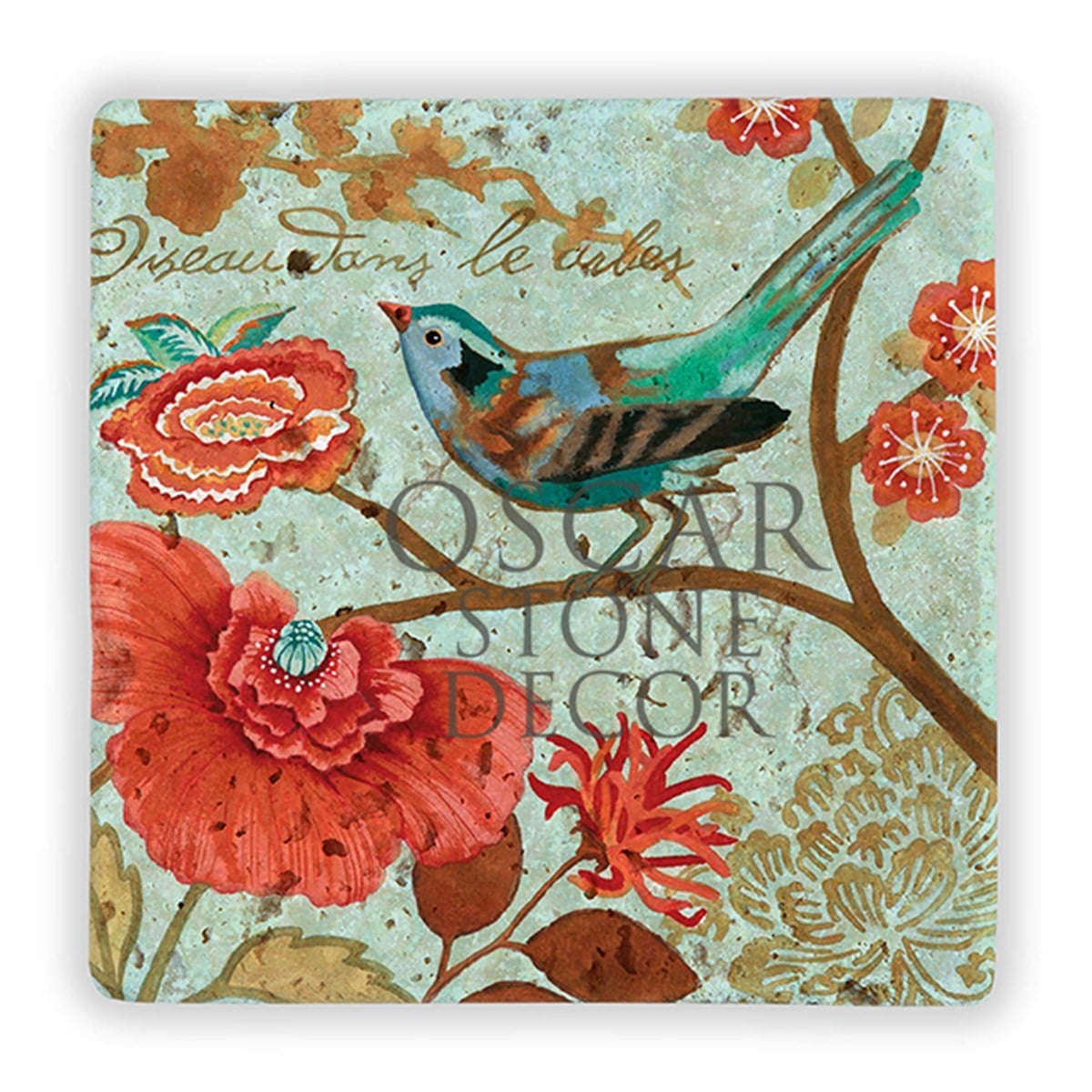 OSCAR STONE DECOR BIRDS ON BRANCH II DOĞALTAŞ DUVAR DEKORU / DD321 (WALL DECOR)