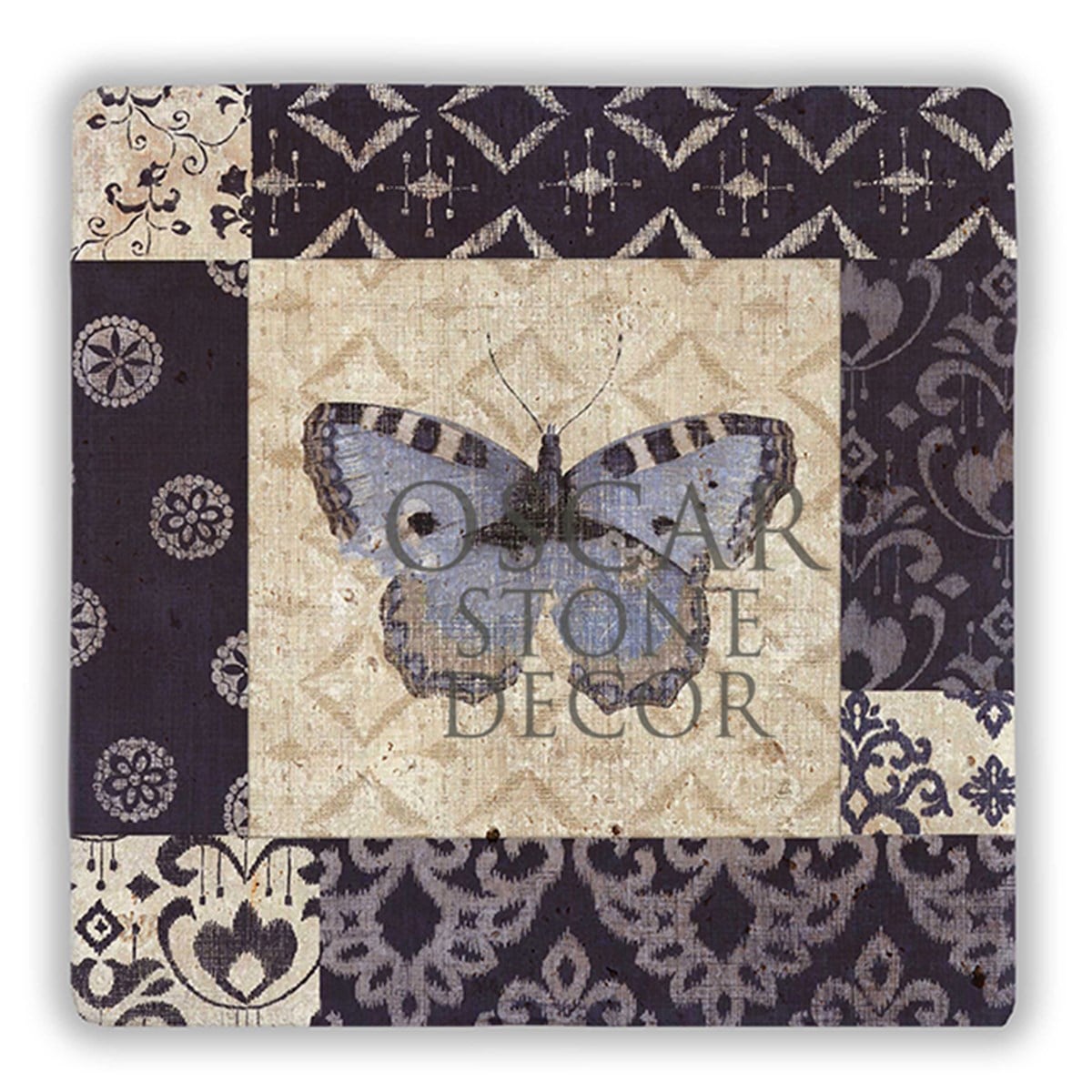 OSCAR STONE DECOR BLUE BUTTERFLY DOĞALTAŞ DUVAR DEKORU / DD333 (WALL DECOR)