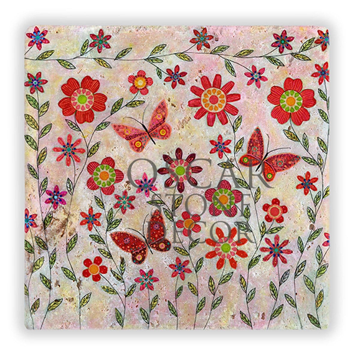 OSCAR STONE DECOR BUTTERFLY SUMMER DOĞALTAŞ DUVAR DEKORU / DD329 (WALL DECOR)