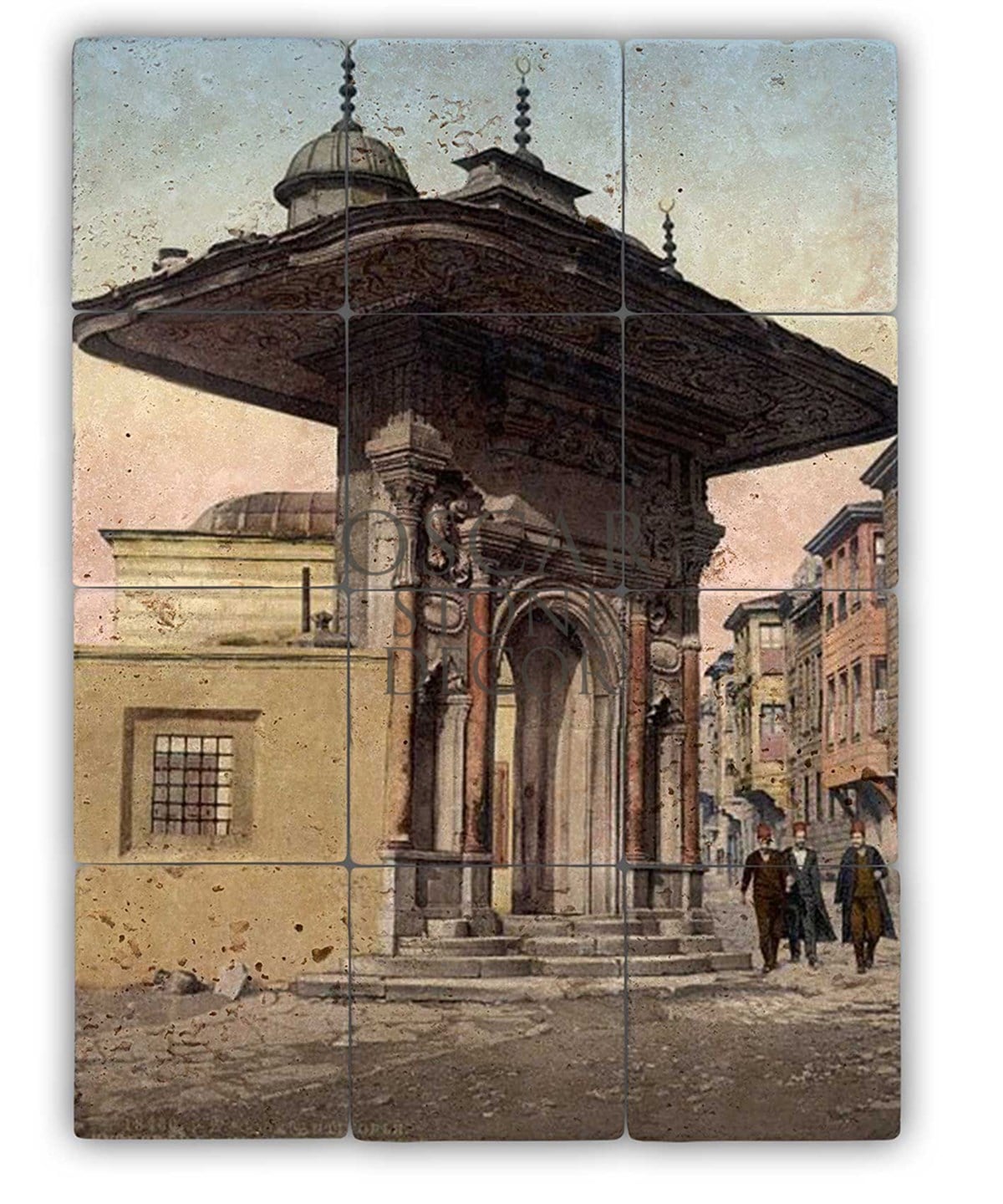 OSCAR STONE DECOR BÜYÜK KAPI DOĞALTAŞ TABLO / TT067 (STONE TABLE)