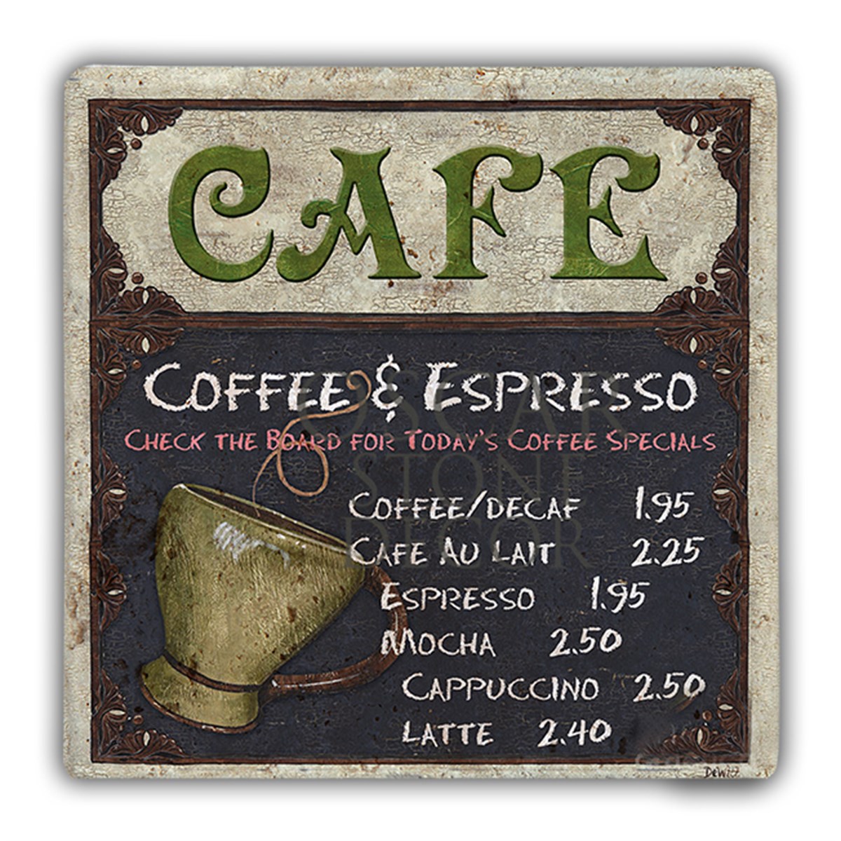 OSCAR STONE DECOR CAFE&ESPRESSO DOĞALTAŞ DUVAR DEKORU / DD17 (WALL DECOR)