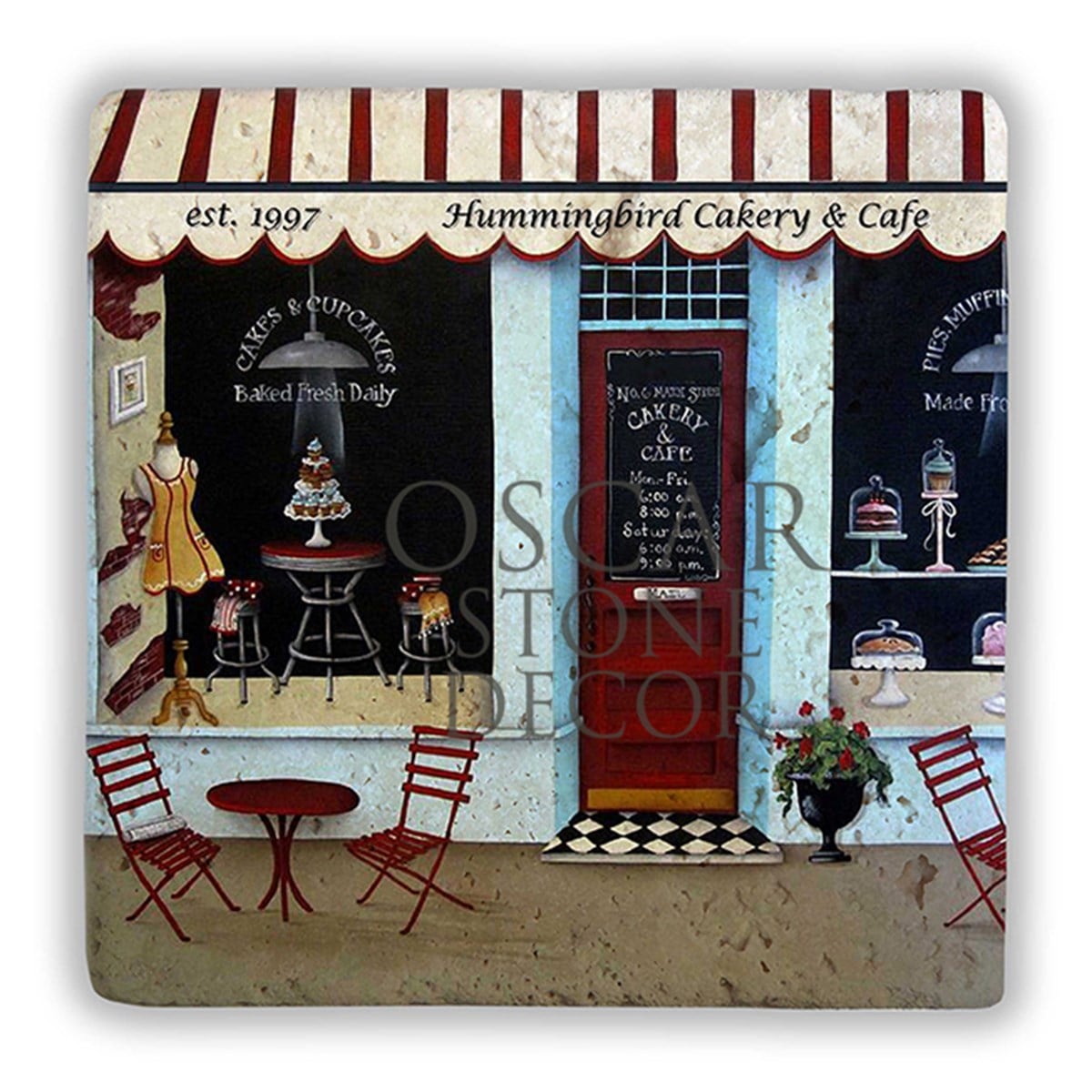 OSCAR STONE DECOR CAKERY AND CAFE II DOĞALTAŞ DUVAR DEKORU / DD336 (WALL DECOR)