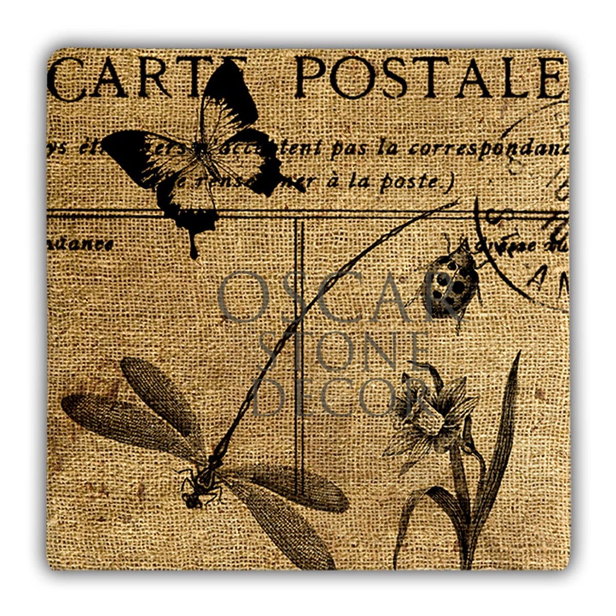 OSCAR STONE DECOR CARTE POSTALE DOĞALTAŞ DUVAR DEKORU / DD21 (WALL DECOR)