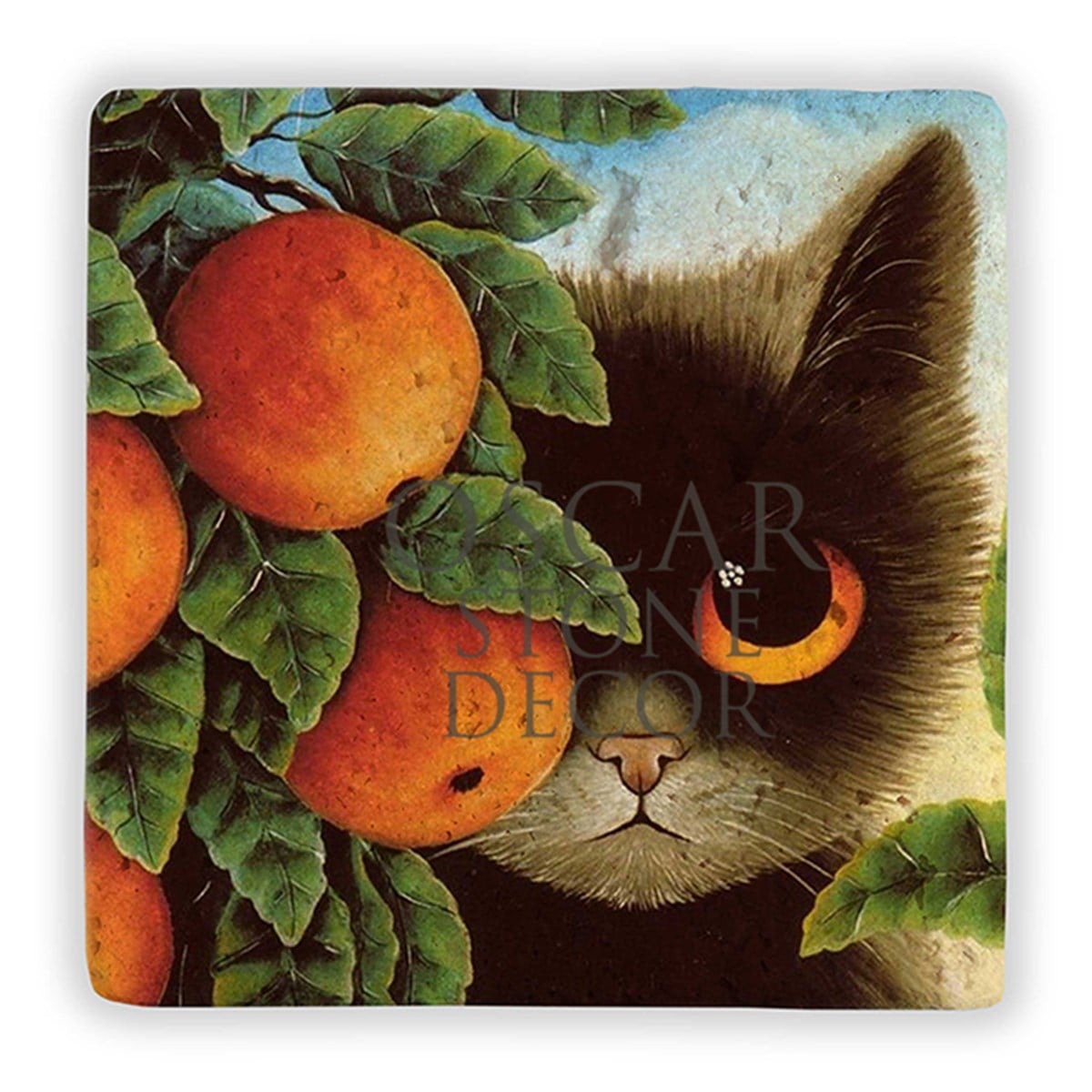 OSCAR STONE DECOR CAT IN GARDEN DOĞALTAŞ DUVAR DEKORU / DD306 (WALL DECOR)
