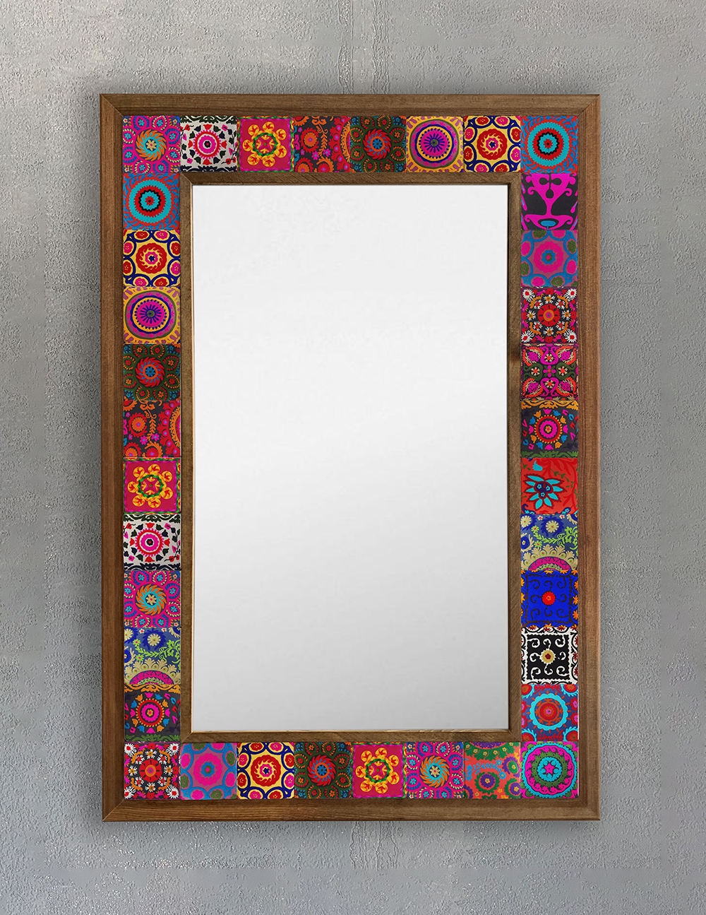 OSCAR STONE DECOR ÇERÇEVELİ MOZAİK DOĞALTAŞ AYNA / AYN4060-068