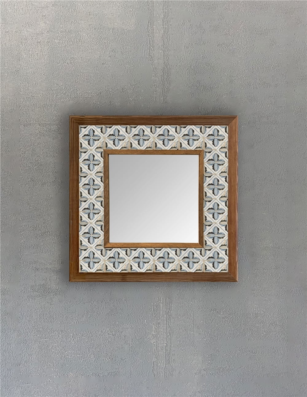 OSCAR STONE DECOR ÇERÇEVELİ MOZAİK DOĞALTAŞ AYNA / AYN3030-105