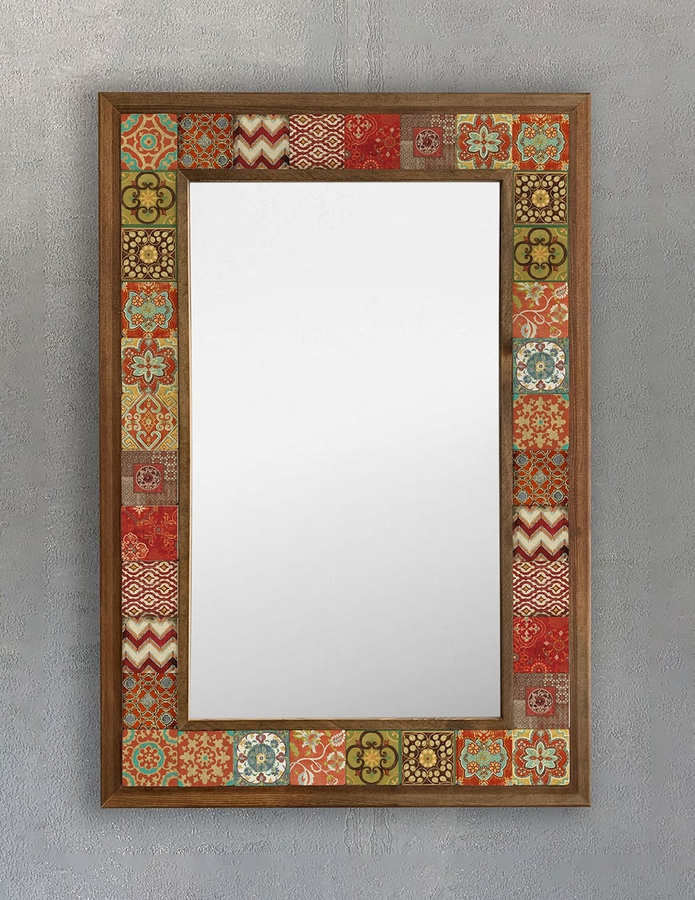 OSCAR STONE DECOR ÇERÇEVELİ MOZAİK DOĞALTAŞ AYNA / AYN4060-032