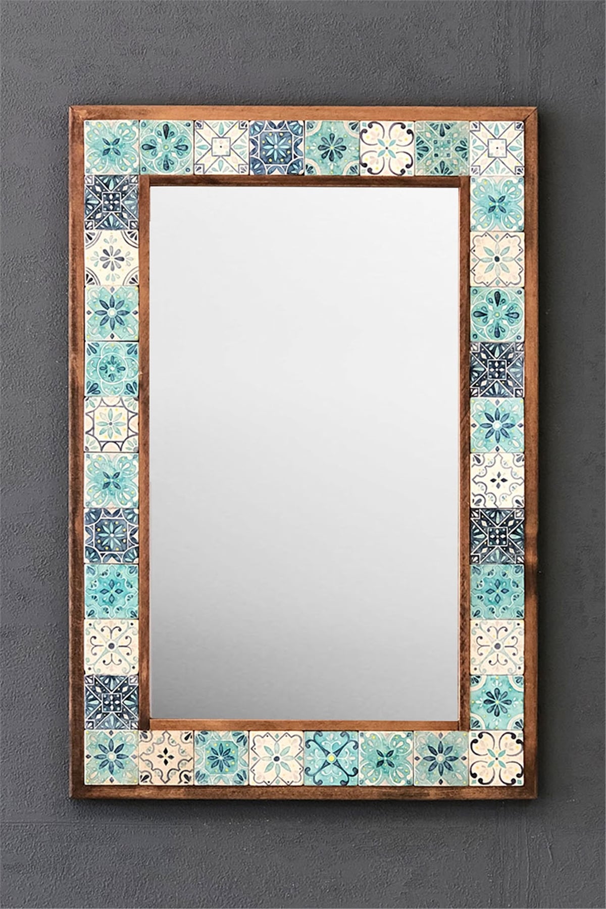 OSCAR STONE DECOR ÇERÇEVELİ MOZAİK DOĞALTAŞ AYNA / AYN4060-036