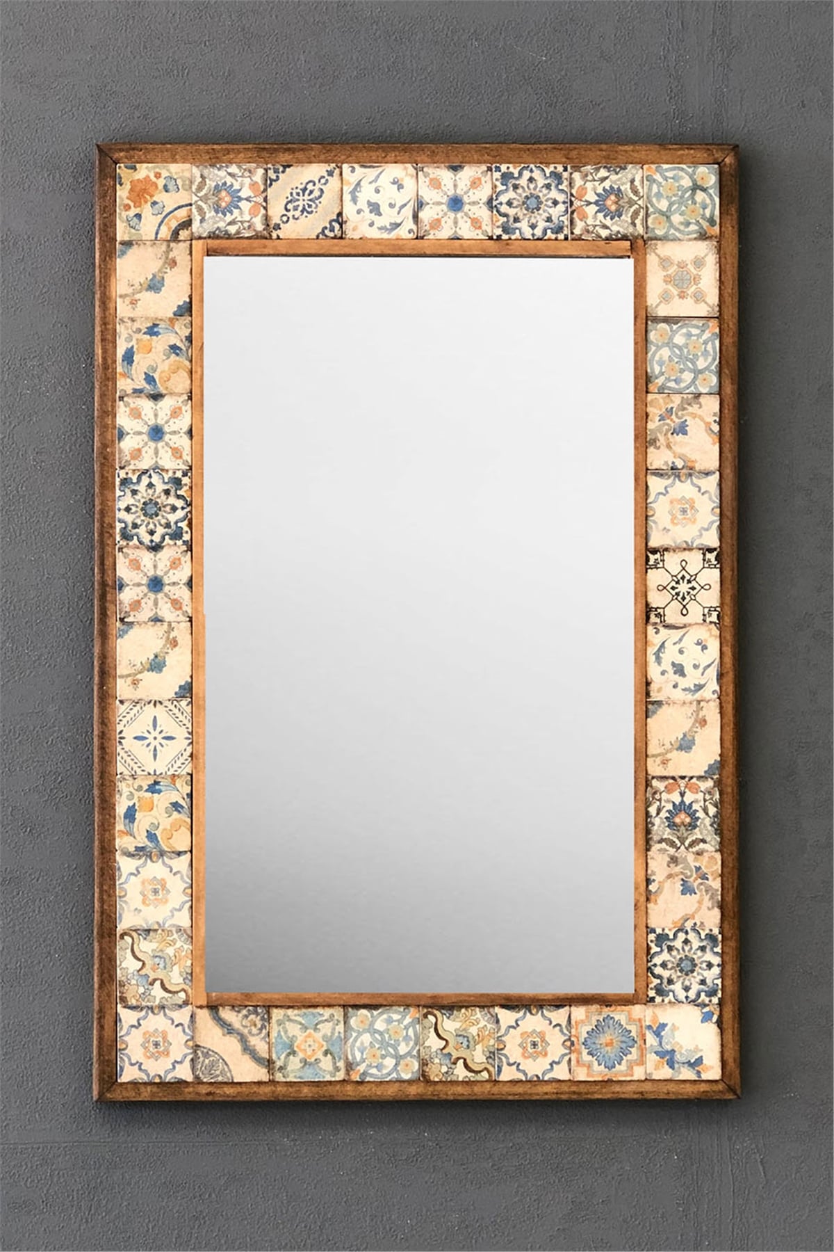 OSCAR STONE DECOR ÇERÇEVELİ MOZAİK DOĞALTAŞ AYNA / AYN4060-076