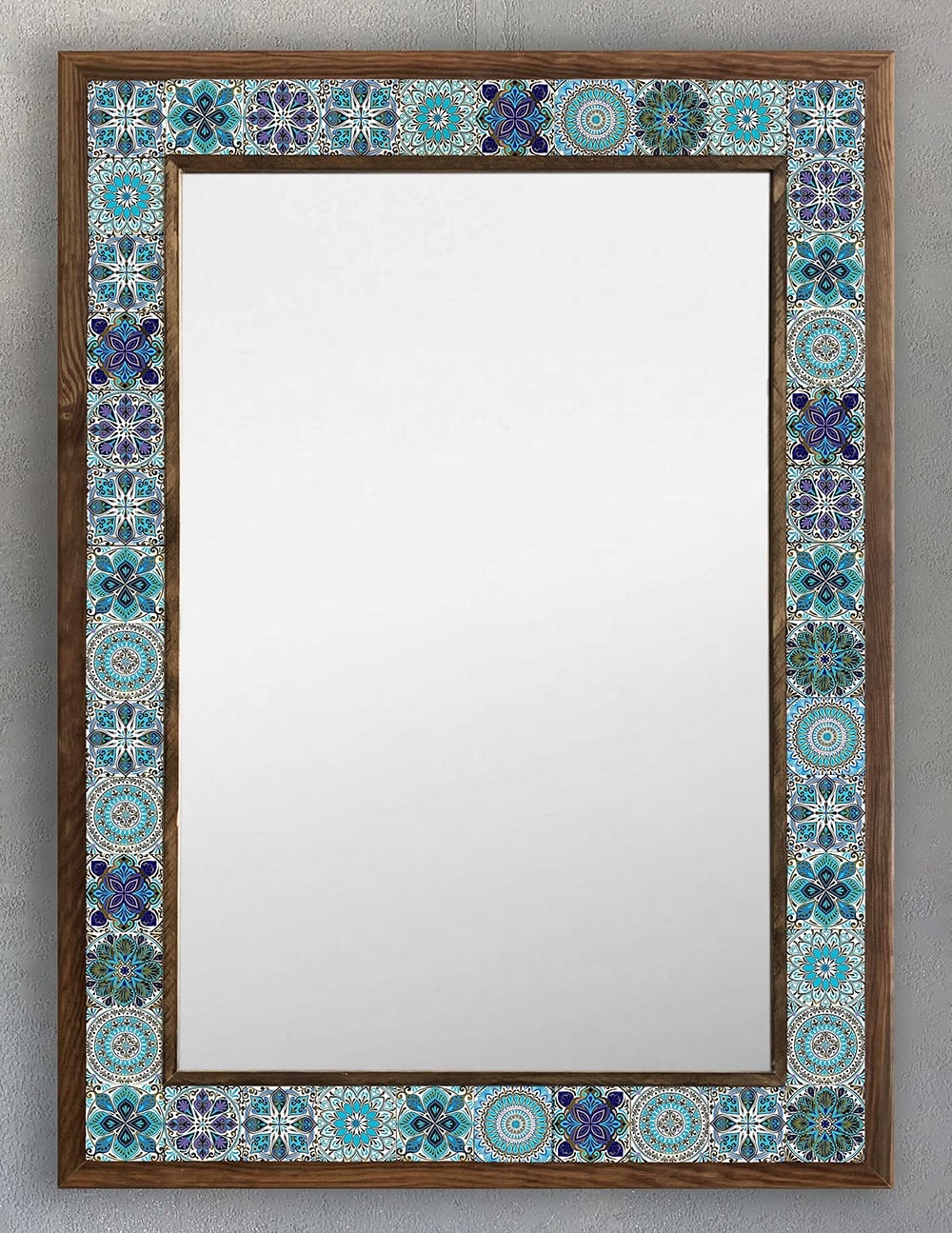 OSCAR STONE DECOR ÇERÇEVELİ MOZAİK DOĞALTAŞ AYNA / AYN5070-095