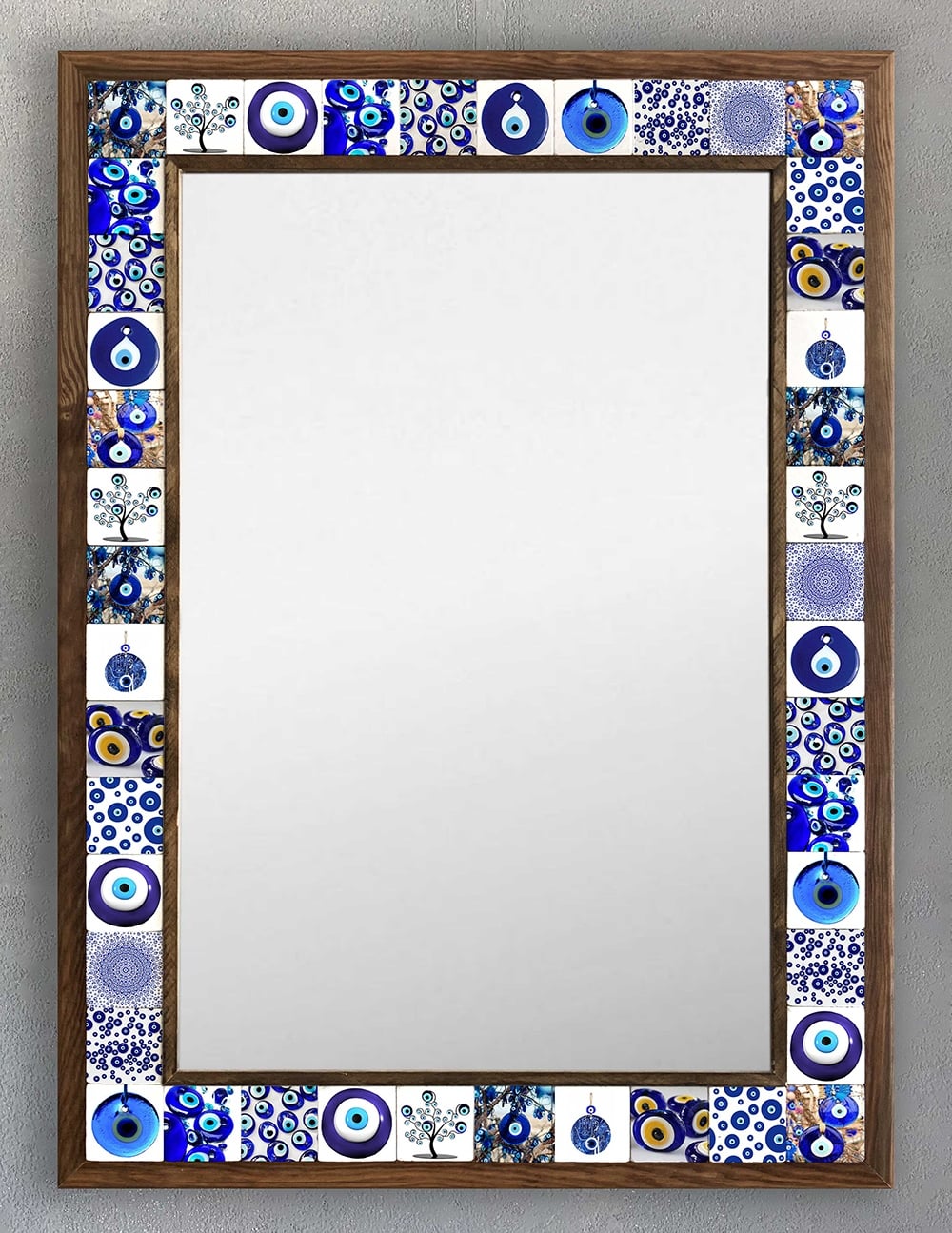 OSCAR STONE DECOR ÇERÇEVELİ MOZAİK DOĞALTAŞ AYNA / AYN5070-087