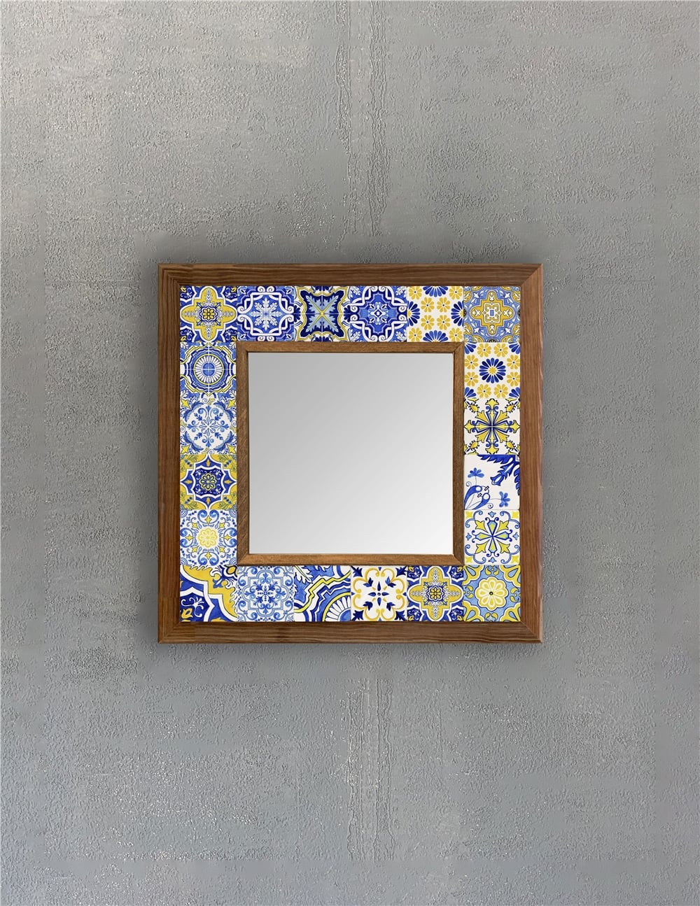OSCAR STONE DECOR ÇERÇEVELİ MOZAİK DOĞALTAŞ AYNA / AYN3030-092