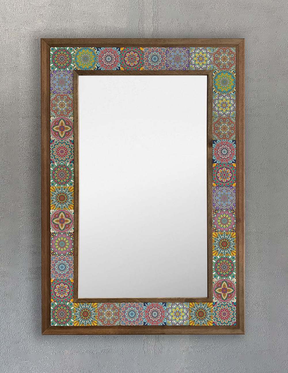 OSCAR STONE DECOR ÇERÇEVELİ MOZAİK DOĞALTAŞ AYNA / AYN4060-091