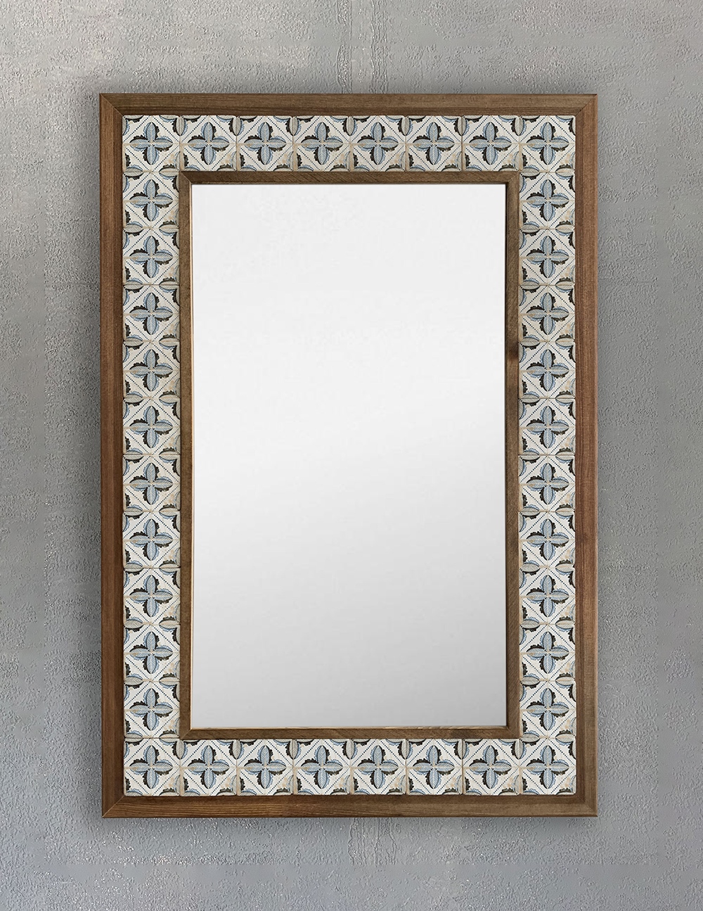OSCAR STONE DECOR ÇERÇEVELİ MOZAİK DOĞALTAŞ AYNA / AYN4060-105