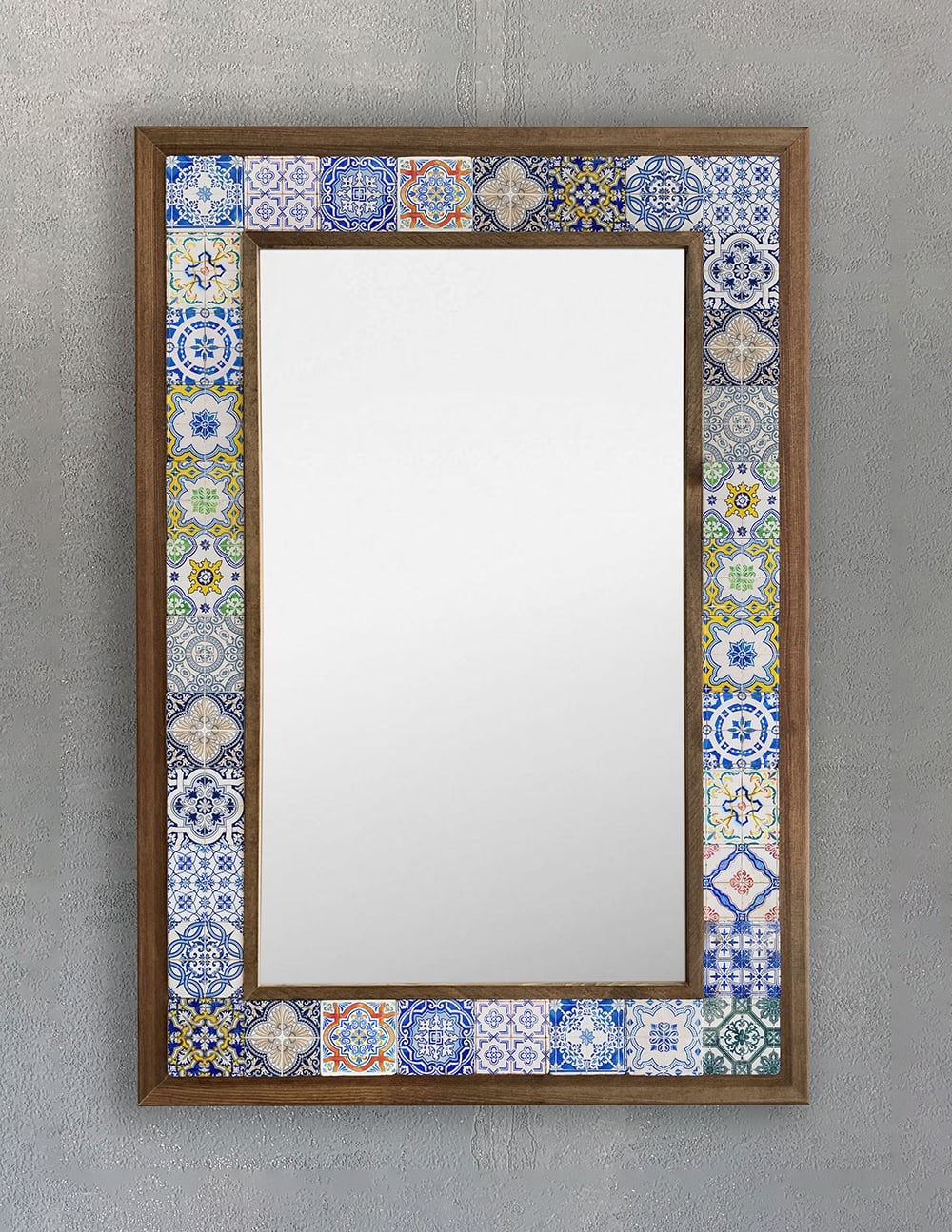 OSCAR STONE DECOR ÇERÇEVELİ MOZAİK DOĞALTAŞ AYNA / AYN4060-017