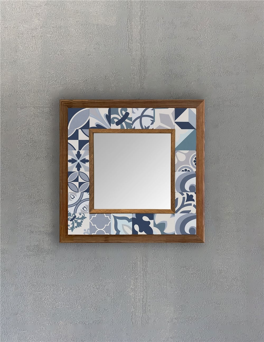 OSCAR STONE DECOR ÇERÇEVELİ MOZAİK DOĞALTAŞ AYNA / AYN3030-096