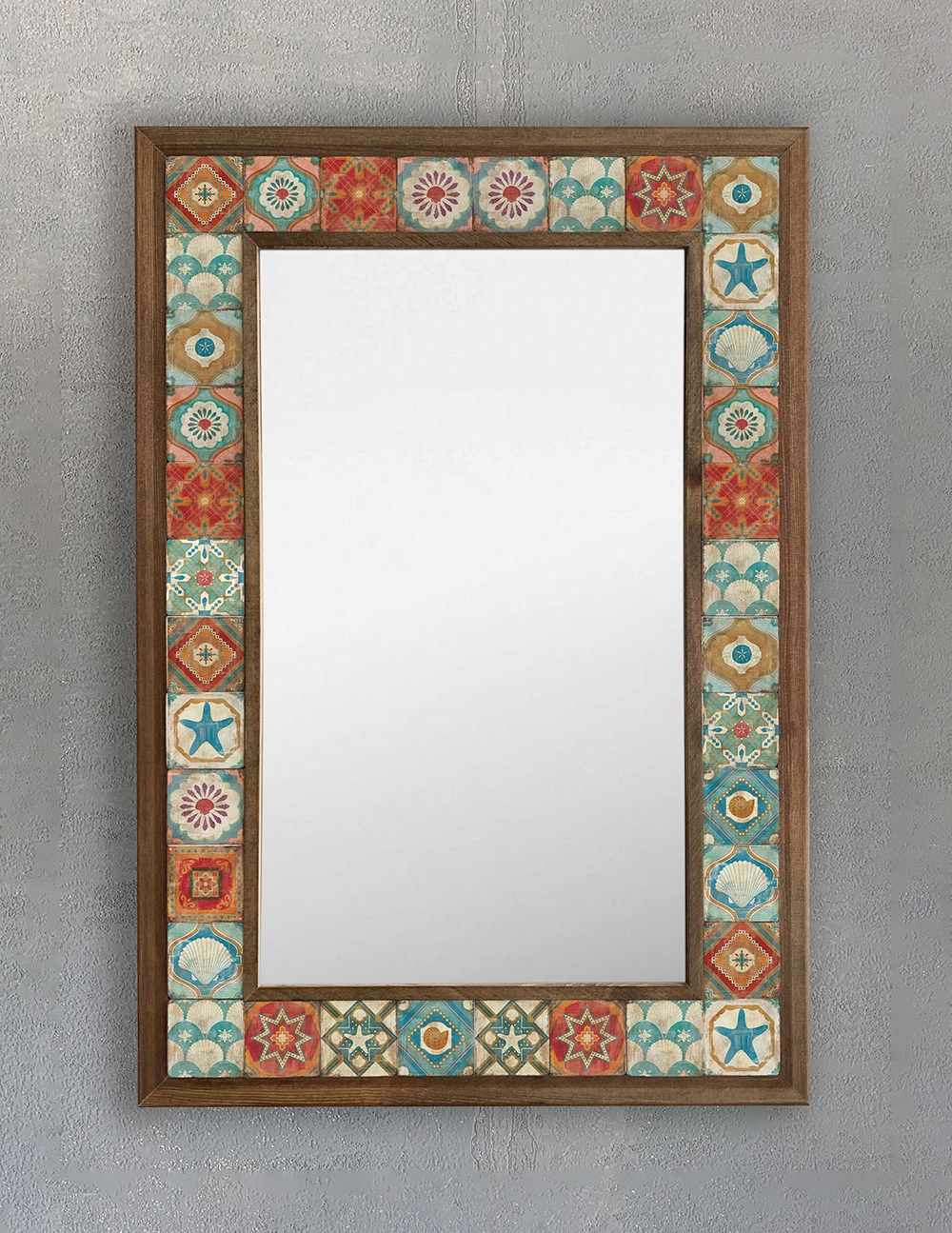 OSCAR STONE DECOR ÇERÇEVELİ MOZAİK DOĞALTAŞ AYNA / AYN4060-013