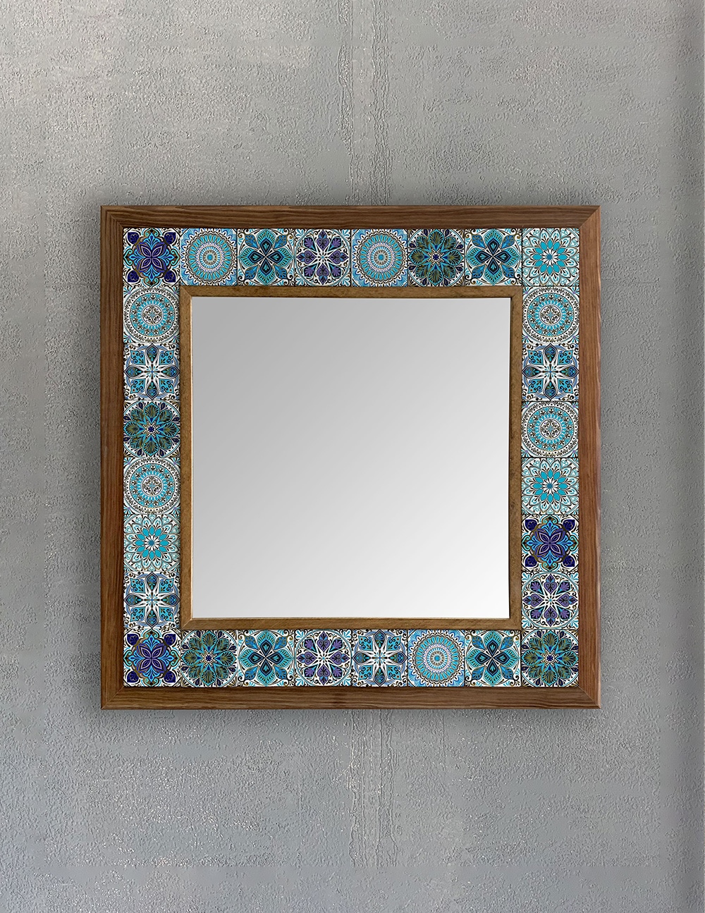 OSCAR STONE DECOR ÇERÇEVELİ MOZAİK DOĞALTAŞ AYNA / AYN4040-095