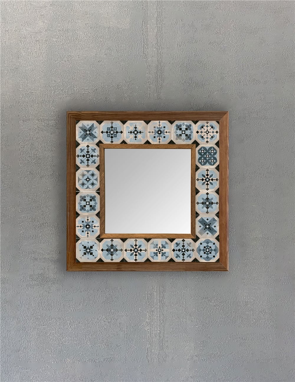 OSCAR STONE DECOR ÇERÇEVELİ MOZAİK DOĞALTAŞ AYNA / AYN3030-099