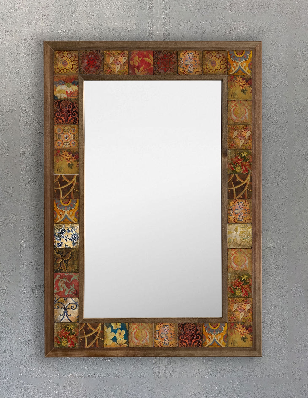OSCAR STONE DECOR ÇERÇEVELİ MOZAİK DOĞALTAŞ AYNA / AYN4060-016