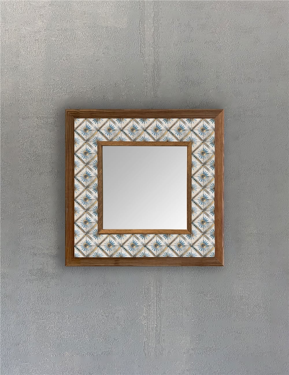 OSCAR STONE DECOR ÇERÇEVELİ MOZAİK DOĞALTAŞ AYNA / AYN3030-101