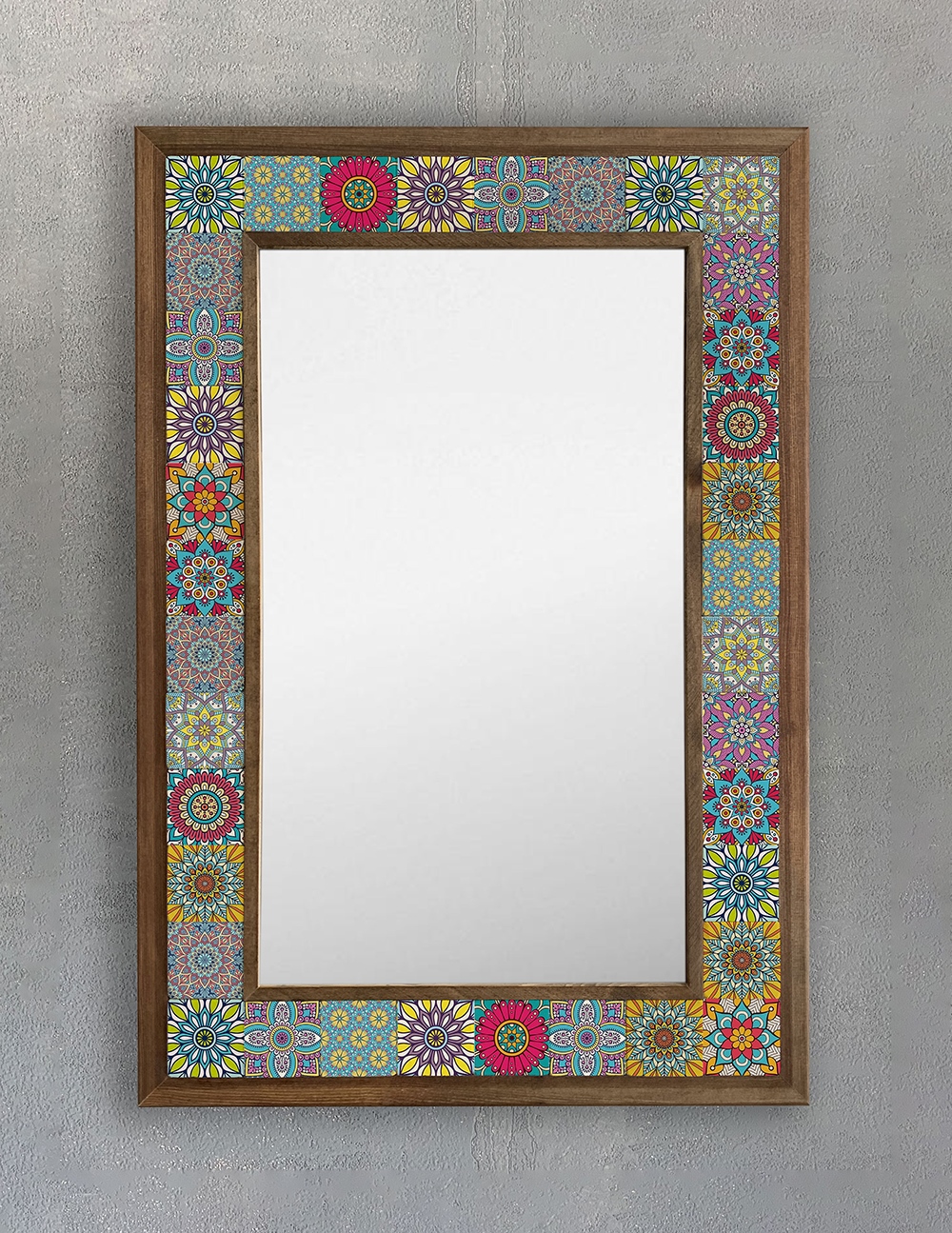 OSCAR STONE DECOR ÇERÇEVELİ MOZAİK DOĞALTAŞ AYNA / AYN4060-093
