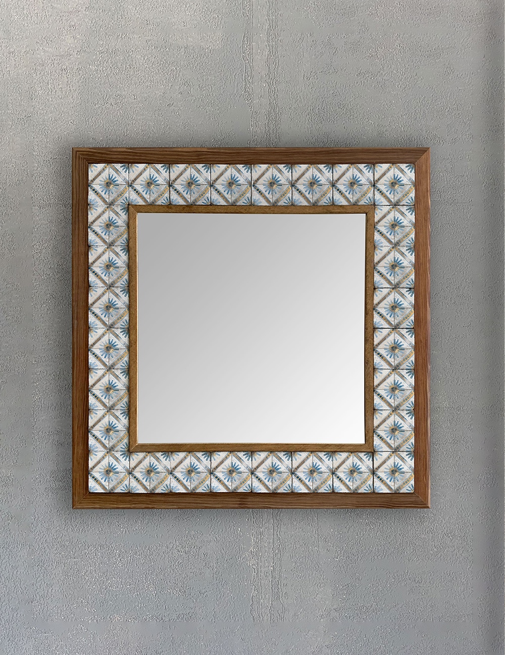 OSCAR STONE DECOR ÇERÇEVELİ MOZAİK DOĞALTAŞ AYNA / AYN4040-101