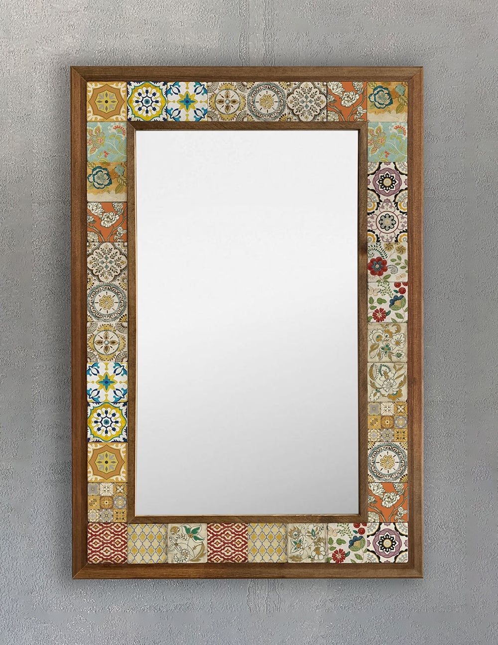 OSCAR STONE DECOR ÇERÇEVELİ MOZAİK DOĞALTAŞ AYNA / AYN4060-044