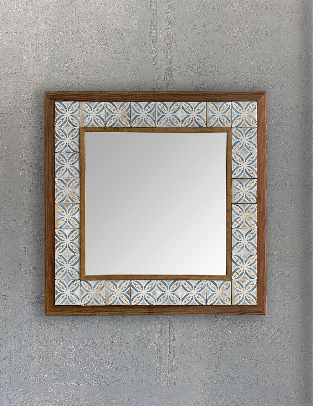 OSCAR STONE DECOR ÇERÇEVELİ MOZAİK DOĞALTAŞ AYNA / AYN4040-106