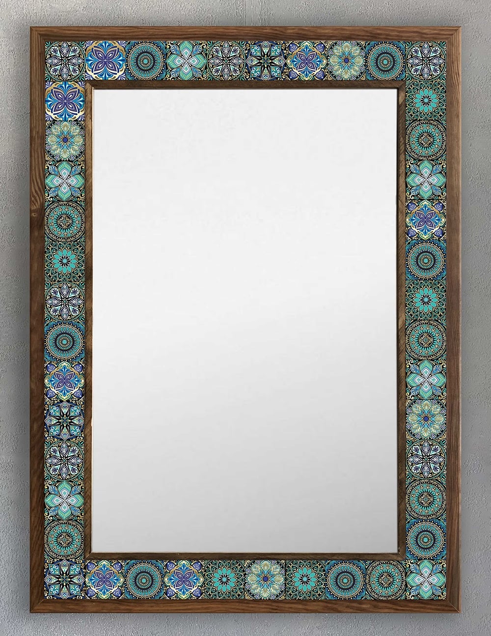 OSCAR STONE DECOR ÇERÇEVELİ MOZAİK DOĞALTAŞ AYNA / AYN5070-097