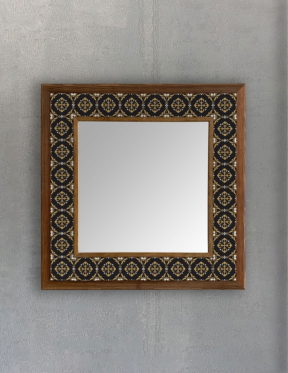OSCAR STONE DECOR ÇERÇEVELİ MOZAİK DOĞALTAŞ AYNA / AYN4040-051