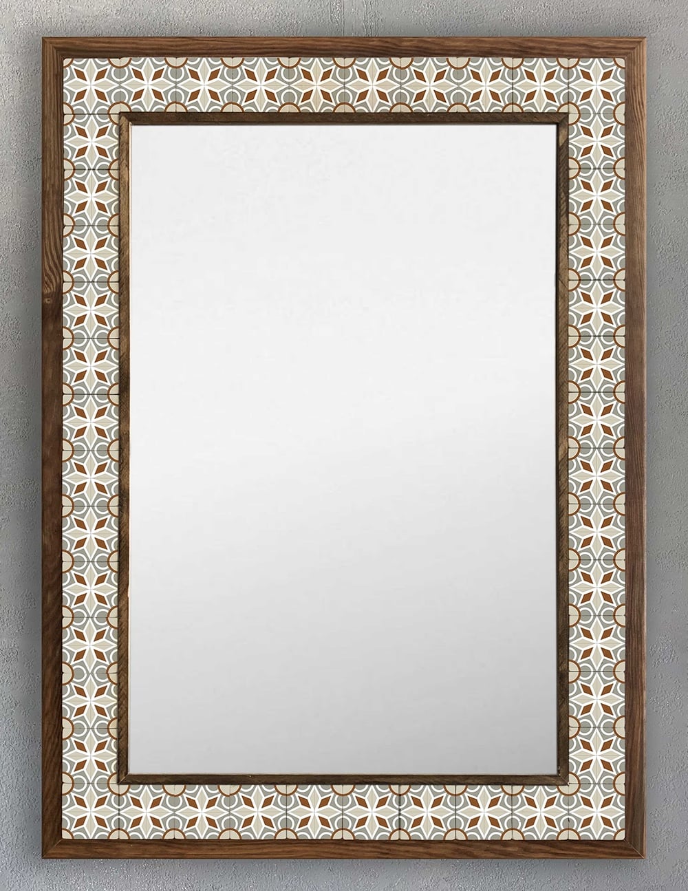 OSCAR STONE DECOR ÇERÇEVELİ MOZAİK DOĞALTAŞ AYNA / AYN5070-050