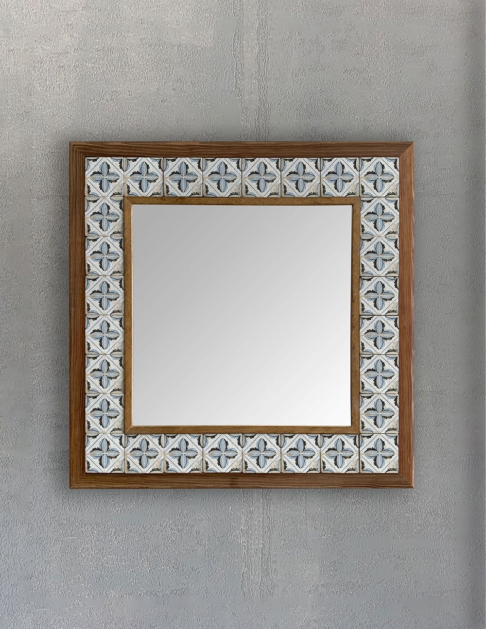 OSCAR STONE DECOR ÇERÇEVELİ MOZAİK DOĞALTAŞ AYNA / AYN4040-105