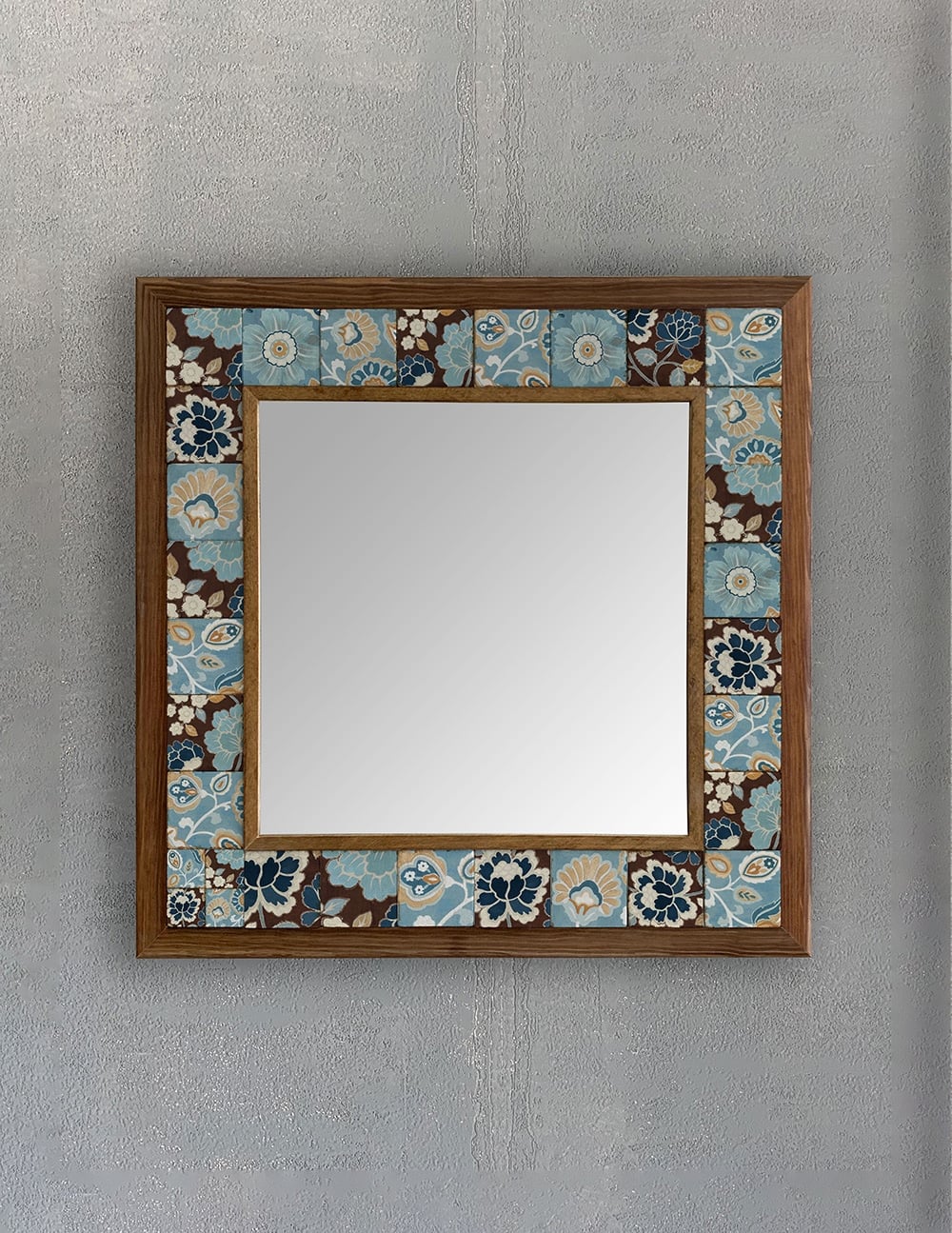 OSCAR STONE DECOR ÇERÇEVELİ MOZAİK DOĞALTAŞ AYNA / AYN4040-024