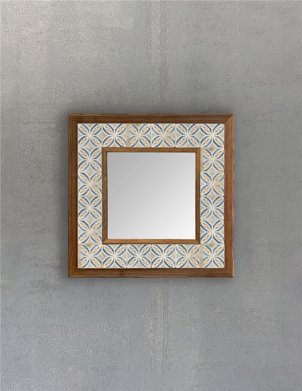 OSCAR STONE DECOR ÇERÇEVELİ MOZAİK DOĞALTAŞ AYNA / AYN3030-106