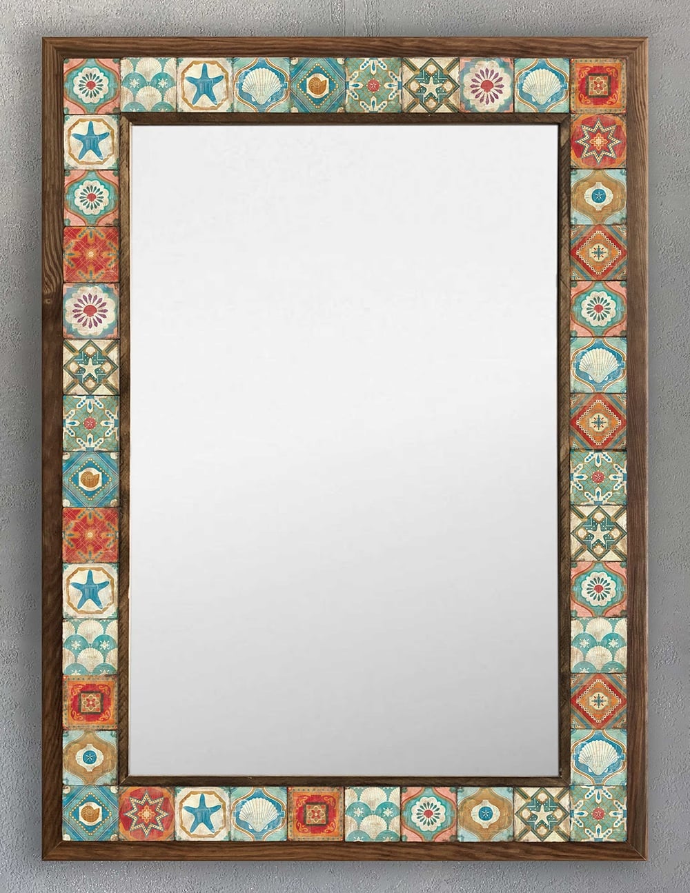 OSCAR STONE DECOR ÇERÇEVELİ MOZAİK DOĞALTAŞ AYNA / AYN5070-013