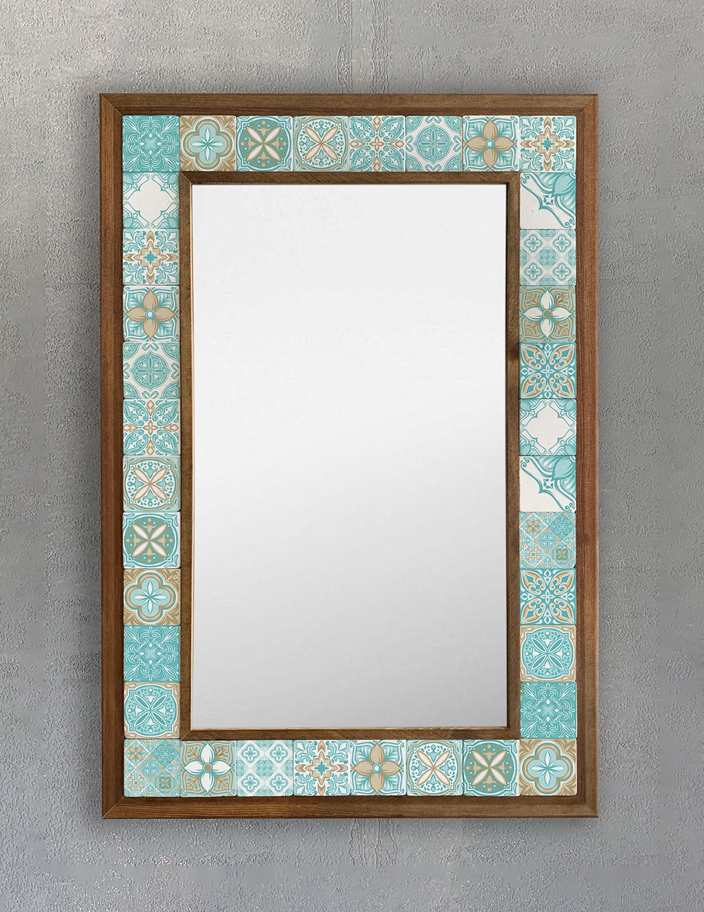 OSCAR STONE DECOR ÇERÇEVELİ MOZAİK DOĞALTAŞ AYNA / AYN4060-039