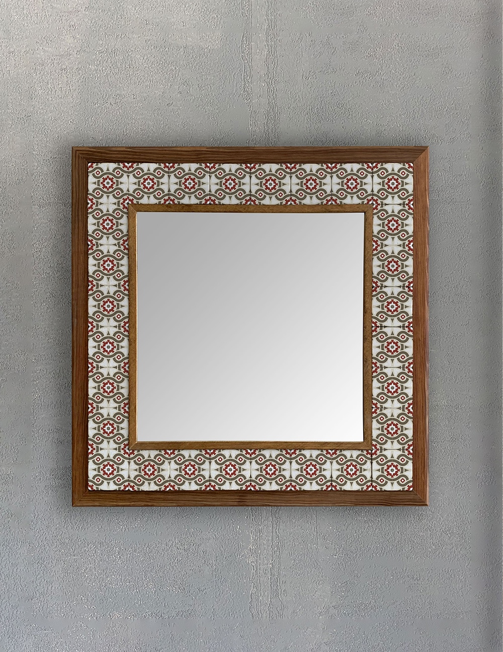 OSCAR STONE DECOR ÇERÇEVELİ MOZAİK DOĞALTAŞ AYNA / AYN4040-052