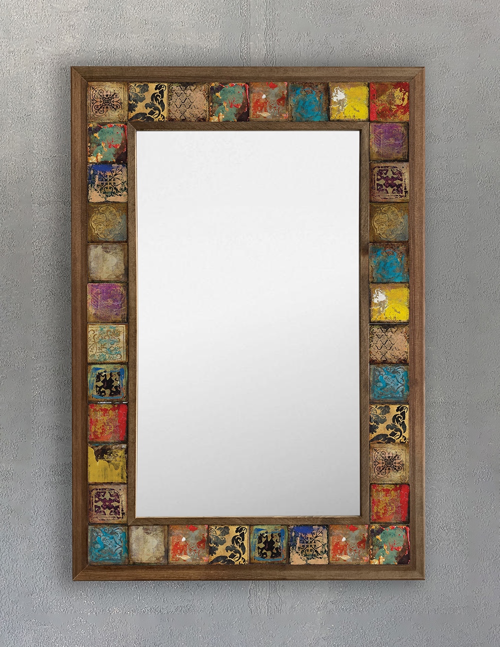 OSCAR STONE DECOR ÇERÇEVELİ MOZAİK DOĞALTAŞ AYNA / AYN4060-001