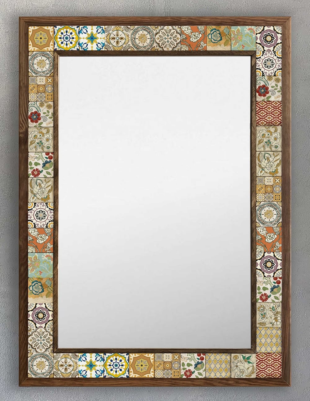 OSCAR STONE DECOR ÇERÇEVELİ MOZAİK DOĞALTAŞ AYNA / AYN5070-044