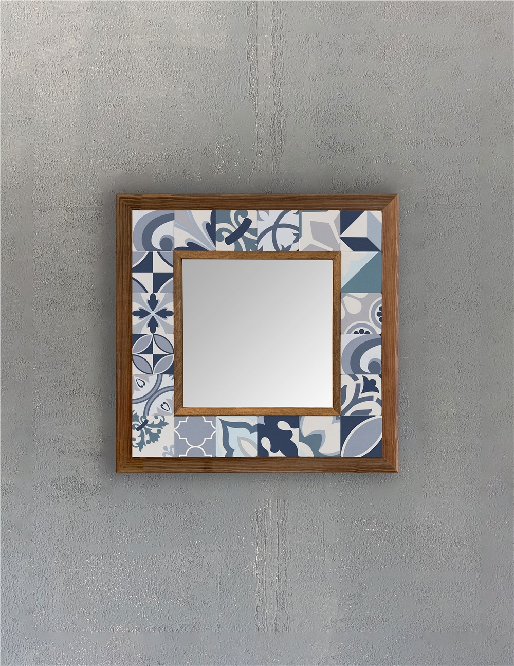 OSCAR STONE DECOR ÇERÇEVELİ MOZAİK DOĞALTAŞ AYNA / AYN3030-113