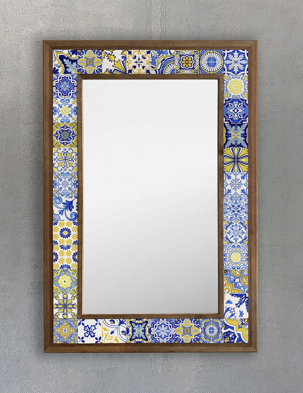 OSCAR STONE DECOR ÇERÇEVELİ MOZAİK DOĞALTAŞ AYNA / AYN4060-092