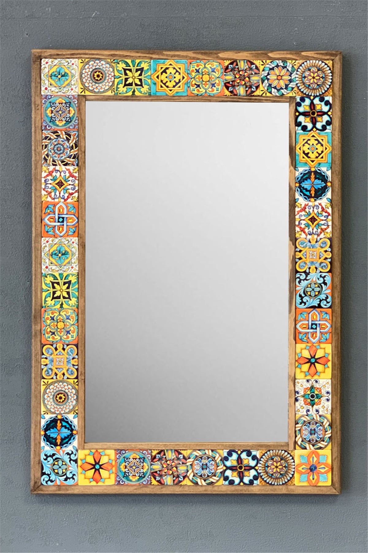 OSCAR STONE DECOR ÇERÇEVELİ MOZAİK DOĞALTAŞ AYNA / AYN4060-030