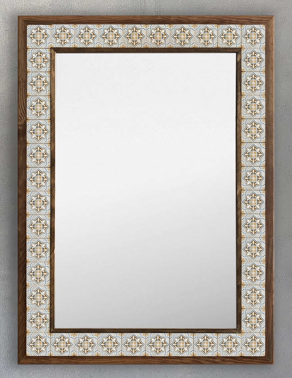 OSCAR STONE DECOR ÇERÇEVELİ MOZAİK DOĞALTAŞ AYNA / AYN5070-109