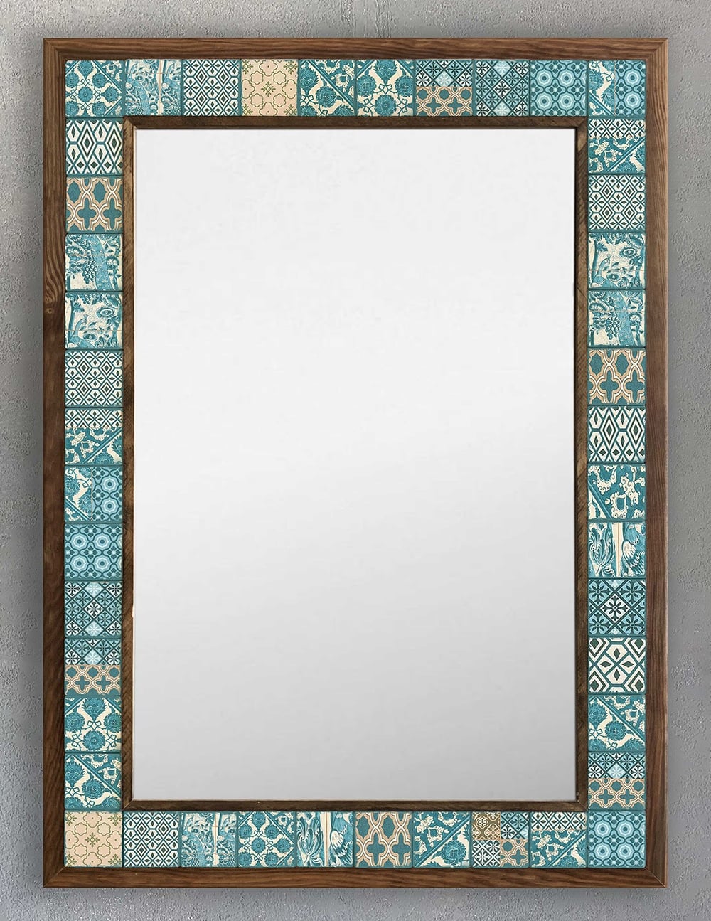 OSCAR STONE DECOR ÇERÇEVELİ MOZAİK DOĞALTAŞ AYNA / AYN5070-085