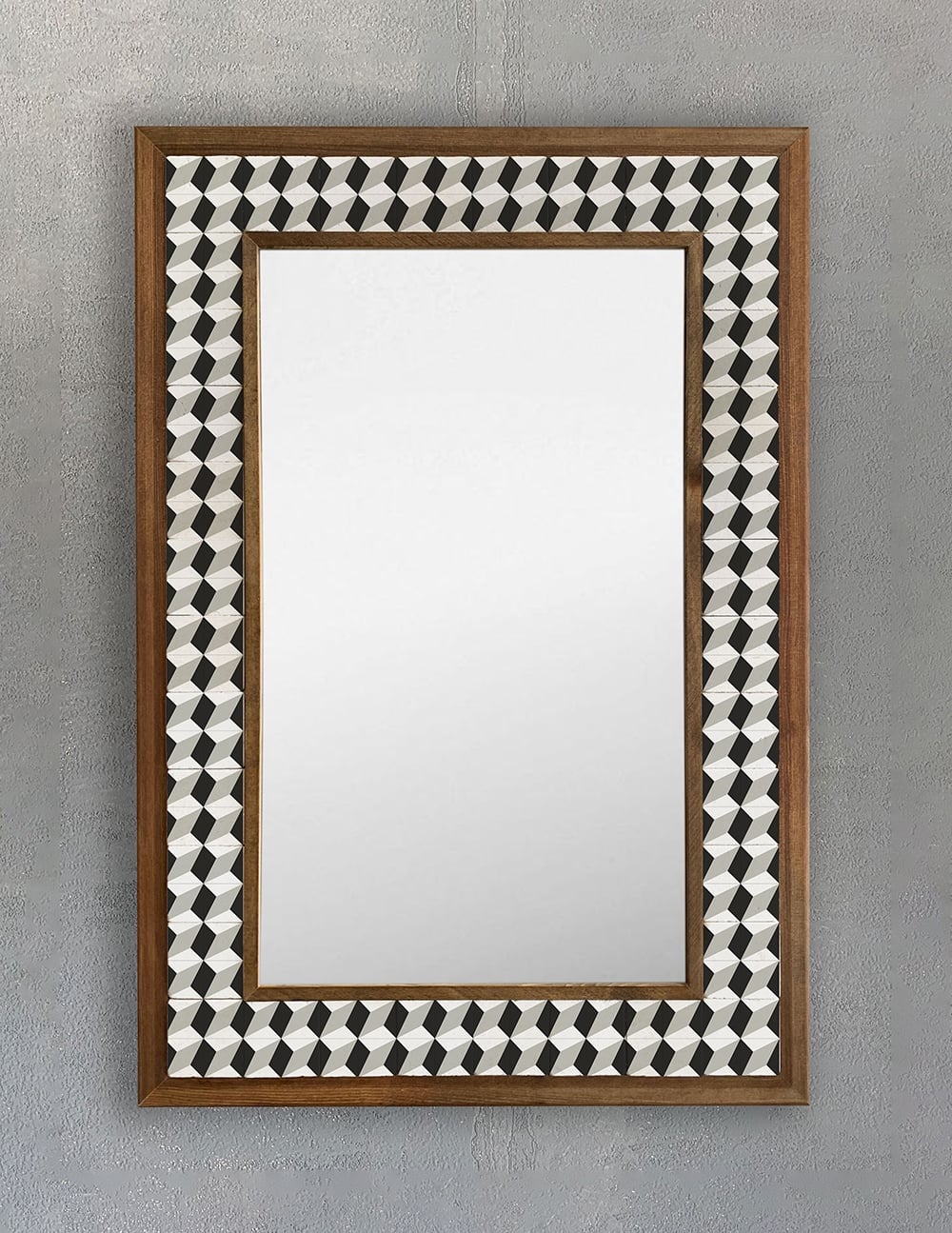 OSCAR STONE DECOR ÇERÇEVELİ MOZAİK DOĞALTAŞ AYNA / AYN4060-061